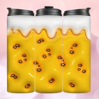 Garrafa Térmica 3d Effet Puffy Tumbler Beer Vibes, Puffy Foam