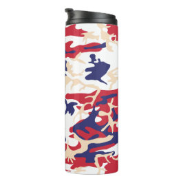Garrafa Térmica 4 de Julho, Dia da Independência, Bege Camuflado