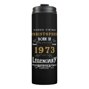 Garrafa Térmica 50º aniversário 1973 Legendário Black Dourado Add
