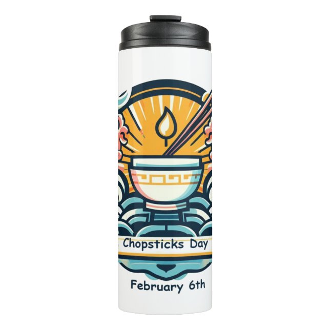 Garrafa Térmica 6 Feb - Dia dos pauzinhos (Frente)