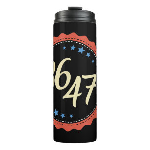 Garrafa Térmica 86 47 Anti Trump Engraçado