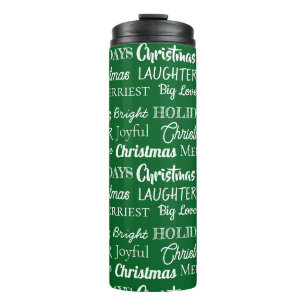 Garrafa Térmica 9 Nomes Customizados Tipografia Natal