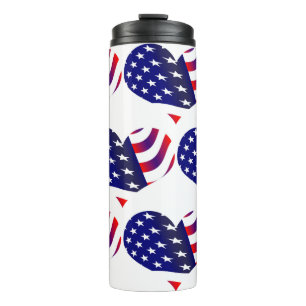 Garrafa Térmica A bandeira dos EUA Stars as listras patrióticas