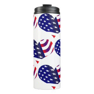 Garrafa Térmica A bandeira dos EUA Stars as listras patrióticas