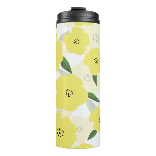 Garrafa Térmica A dark black decorative leather background, with f (Frente)