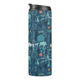 Garrafa Térmica A Exibição de Tumblers de Janelas do Alaska