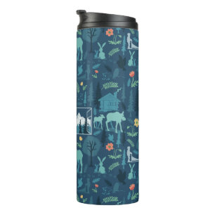 Garrafa Térmica A Exibição de Tumblers de Janelas do Alaska