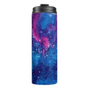 Garrafa Térmica A galáxia espacial aquarela céu noturno com estr