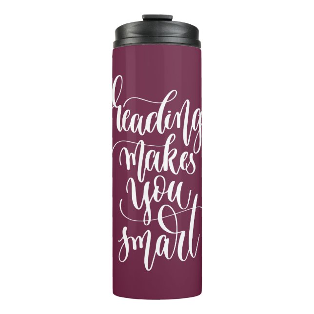 Garrafa Térmica A leitura fá-lo esperto (Frente)