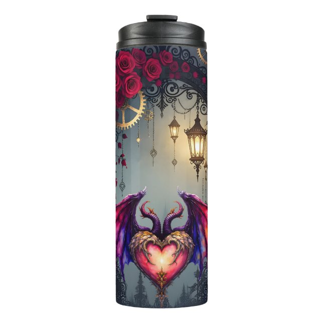 Garrafa Térmica A Moonlit Invitation –Love Turns the Gears of Time (Frente)