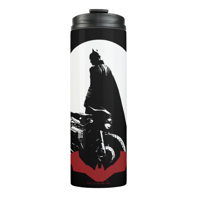 Garrafa Térmica A motocicleta Batman Silhouette (Frente)