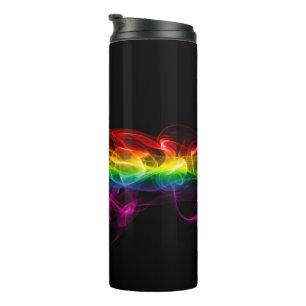 Garrafa Térmica A pluma de energia arco-íris de SlipperyJoe foi ca