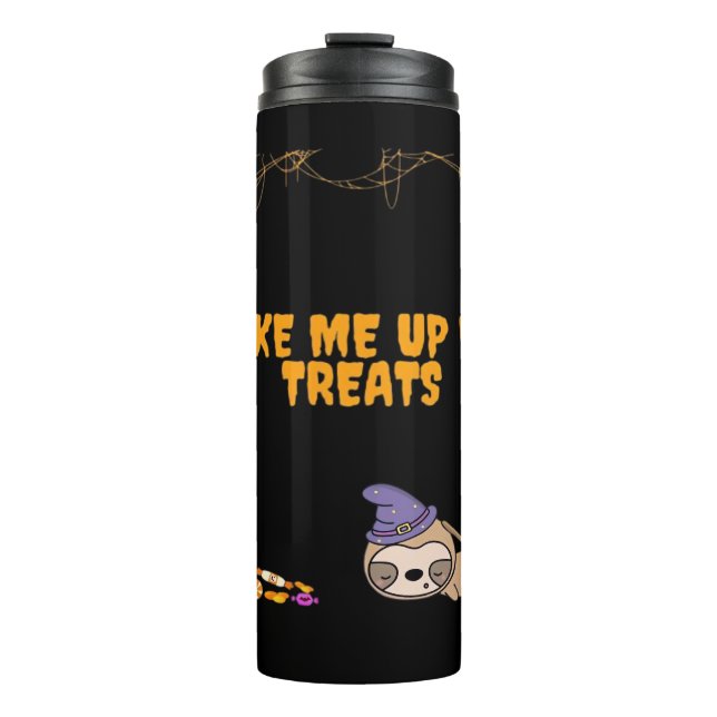 Garrafa Térmica A preguiça sonolenta pronta para as guloseimas de  (Frente)