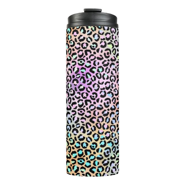 Garrafa Térmica A Série Leopardo Iridescente Design 6 (Frente)