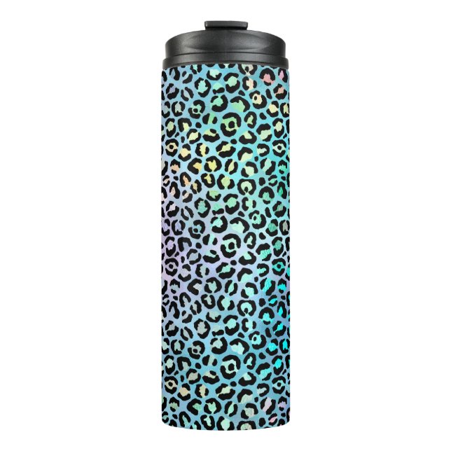 Garrafa Térmica A Série Leopardo Iridescente Design 8 (Frente)