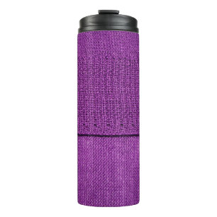 Garrafa Térmica a textura do tecido de malha, um simples roxo