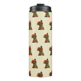 Garrafa Térmica A Turquia bonita com a Ação de Graças de Colheita