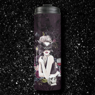 Garrafa Térmica A Vampiress   Moody Gótica Vampiro Glam Pálida Pel
