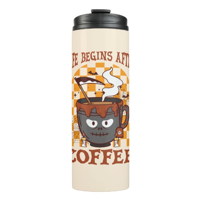 Garrafa Térmica A Vida Começa Após O Café (Frente)