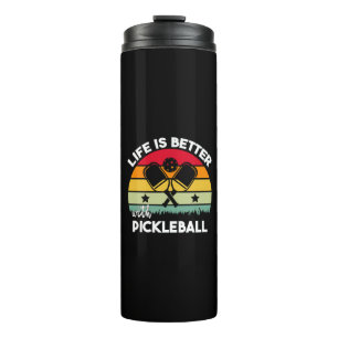 Garrafa Térmica A vida é melhor com Pickleball
