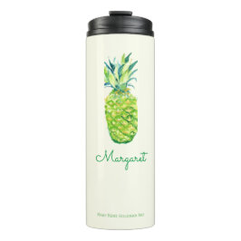 Garrafa Térmica Abacaxi-Cáudia Fruta Artística Cura