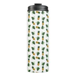 Garrafa Térmica Abacaxi E Folhas De Palma