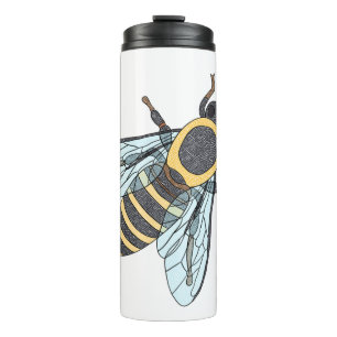 Garrafa Térmica Abelha (branca) - Tumbler