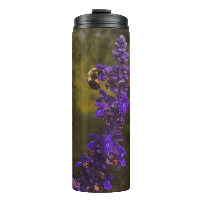 Garrafa Térmica abelha em lavanda  (Frente)