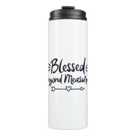 Garrafa Térmica Abençoado Além Das Medidas, Gospel Diz Mero Cristo