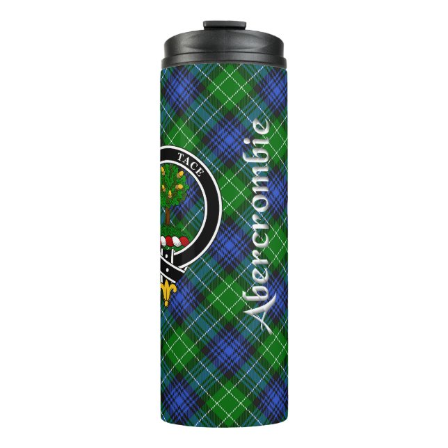 Garrafa Térmica Abercrombie Clan Crachá & Tartan (Frente)