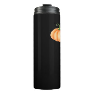 Garrafa Térmica Abóbora de Aquarela - Outono e Design de Halloween
