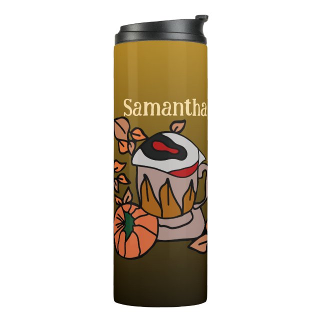 Garrafa Térmica Abóbora e Víblias de Olhos Rebatíveis para Perfeiç (Giro à esquerda)