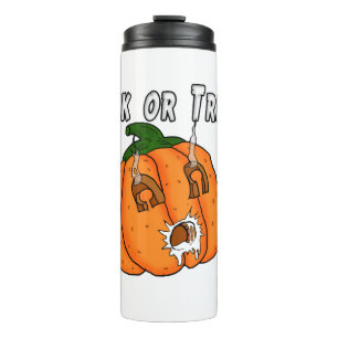 Garrafa Térmica Abóbora presente engraçado safado trote Halloween