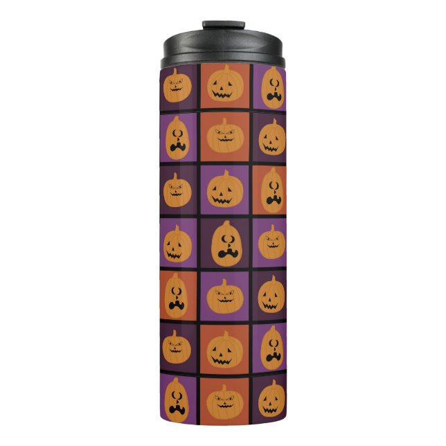 Garrafa Térmica Abóboras de Halloween (Frente)