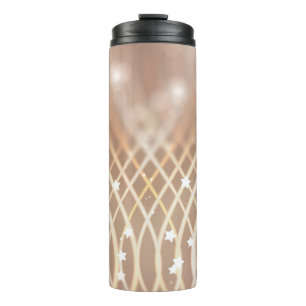 Garrafa Térmica Abstract background. brown background with waves a