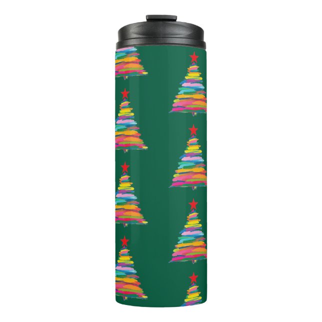 Garrafa Térmica Abstract Brush Tree (Frente)