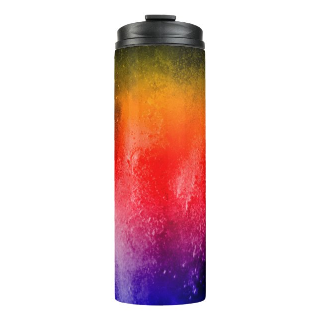 Garrafa Térmica Abstract powder splatted background, Freeze motion (Frente)