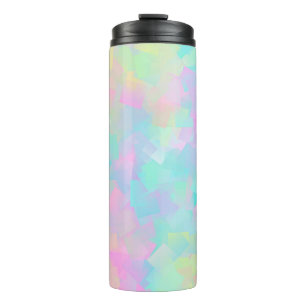 Garrafa Térmica Abstract retro pattern of geometric shapes in pink