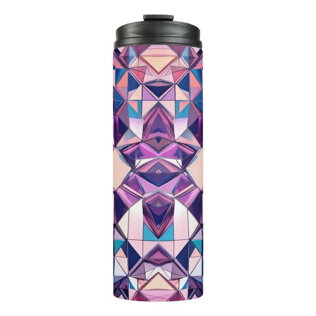 Garrafa Térmica Abstrato 3-D Tumbler térmico (Frente)