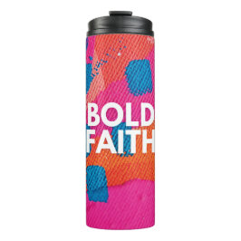 Garrafa Térmica Abstrato Bold Faith - Tumbler Inspiracional