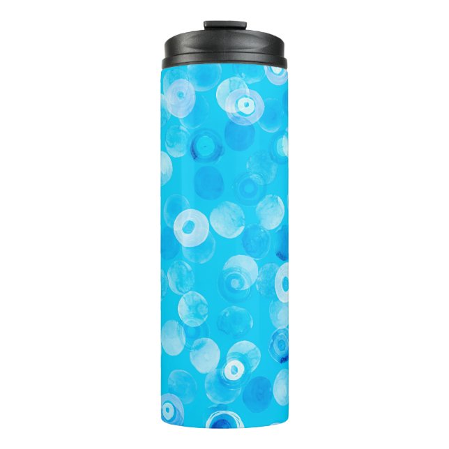 Garrafa Térmica Abstrato bolinhas padrão perfeito (Frente)