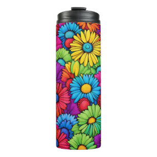 Garrafa Térmica Abstrato Coloridos Visitas #40 -