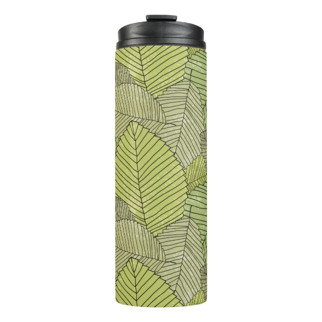 Garrafa Térmica Abstrato com padrão colorido (Frente)