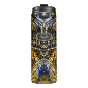 Garrafa Térmica Abstrato de Metropollis 3D