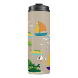 Garrafa Térmica Abstrato de praia