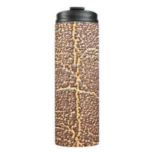 Garrafa Térmica Abstrato de textura de cobrir natural de livro de 