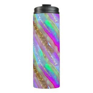 Garrafa Térmica Abstrato Glass Art