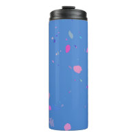 Abstrato Terrazzo Galaxy Ilustração em Azul