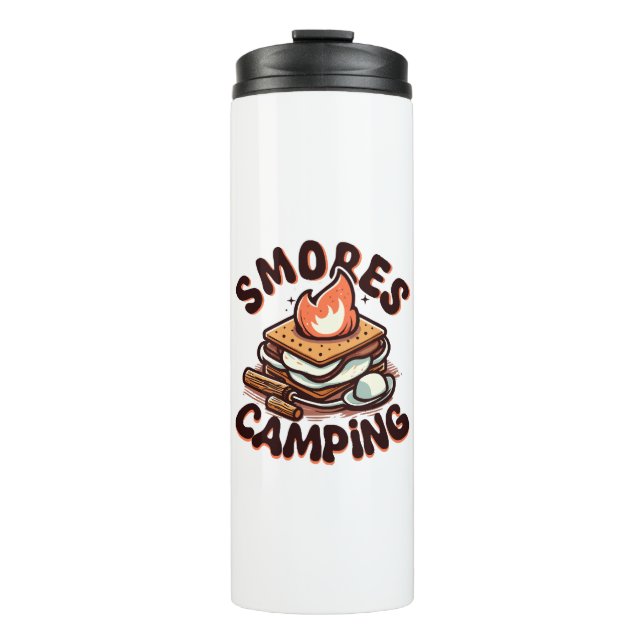 Garrafa Térmica acampamento de smores (Frente)