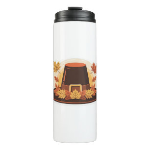 Garrafa Térmica Ação de Graças Pergrim Hat - Ouvest Design C